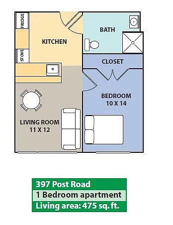 Floor plan 1 Bedroom