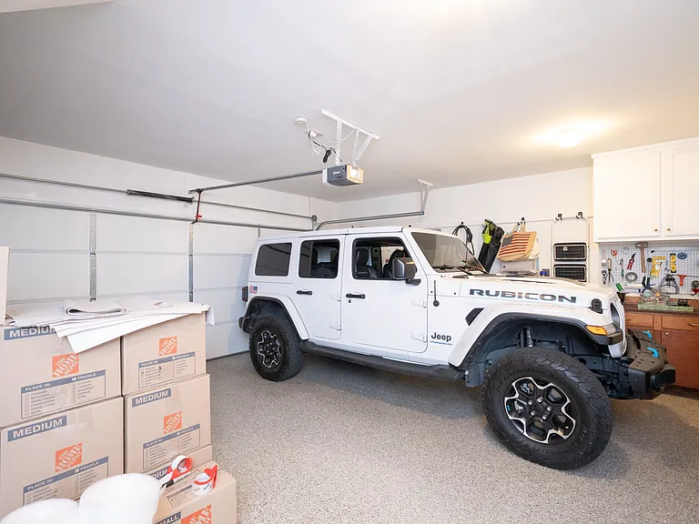 2 car garage with storage