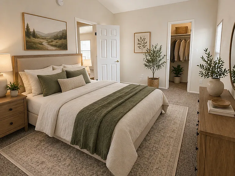 Secondary Bedroom Staged