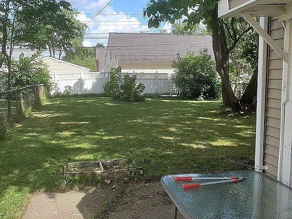 Large fenced in yard.