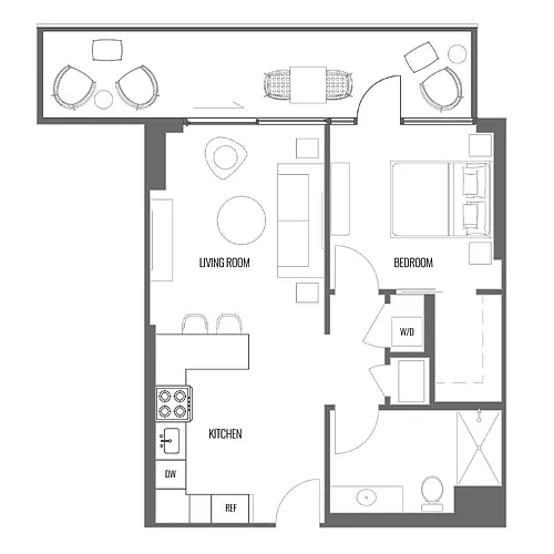 Floor plan Model A6