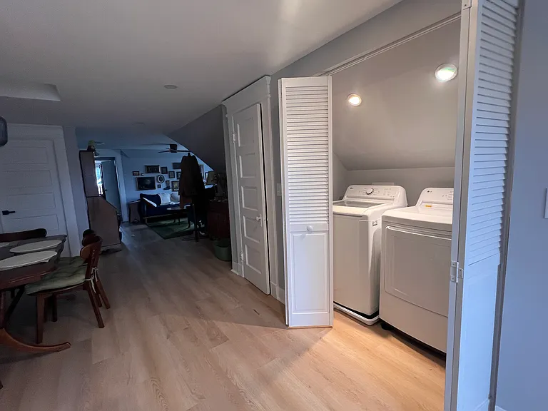 Includes washed & dryer and a kitchen pantry closet right beside it.