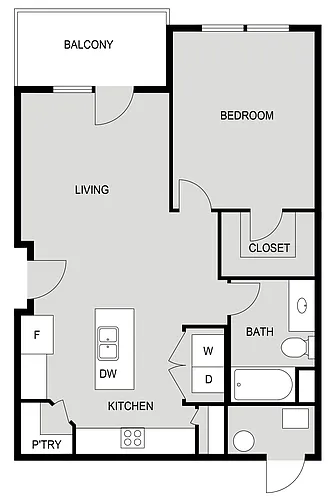 Floor plan 1B
