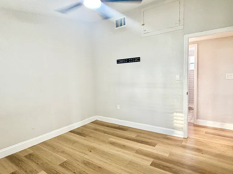 First sleeping area