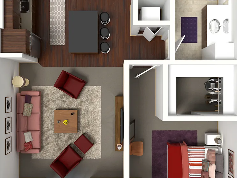 Floor Plan B2 | 50Twenty | Apartments in Madison, WI Floor Plan B2 | 50Twenty | Apartments in Madison, WI
