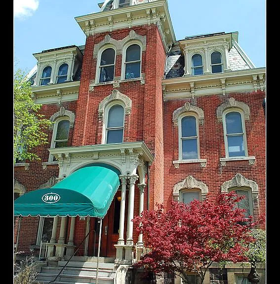 300 N Huron, Ypsilanti. Apartment is top floor.