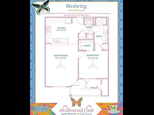 Floor plan Birdwing