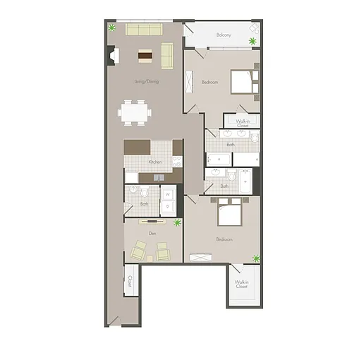 Floor plan South Tower B3-R