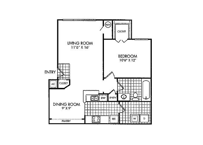 Floor plan One Bedroom