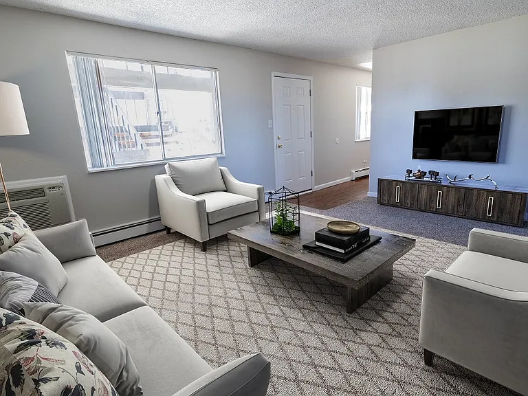 2 BR, 1 BA Example - Living Room