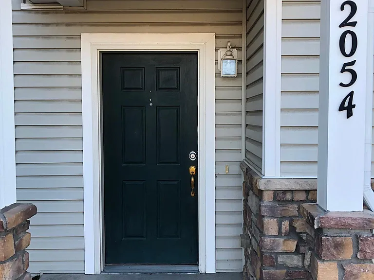 Front door to townhome