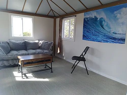 Daybed/Sofa with Trundle
Coffee Table converts to desk with dining table.