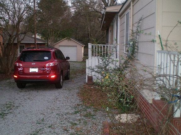 side of house and detached garage