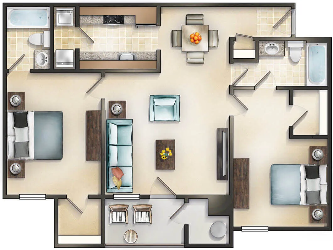 Floor plan The Blue Ridge