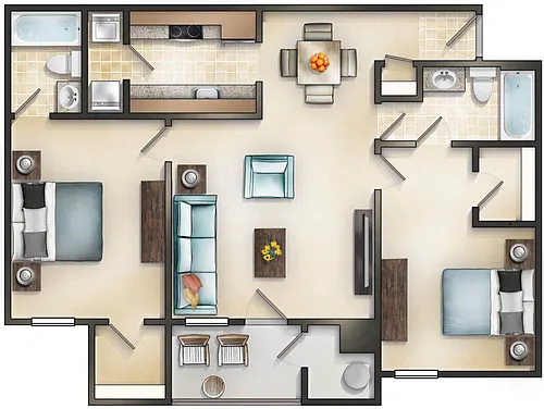 Floor plan The Blue Ridge