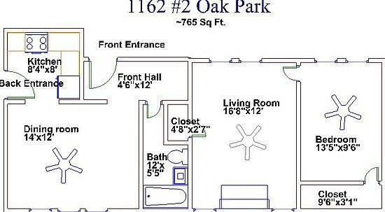 2nd image of 1162 S Oak Park Ave APT 2