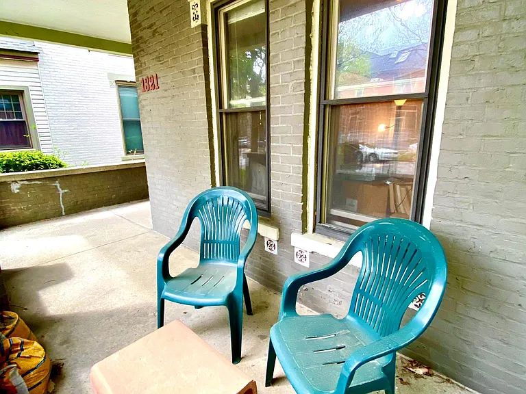 Porch sitting area.
