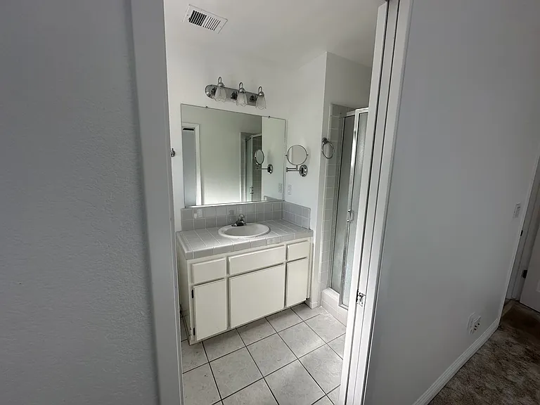 Bathroom off primary bedroom
