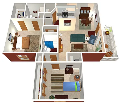 Floor plan Hampton