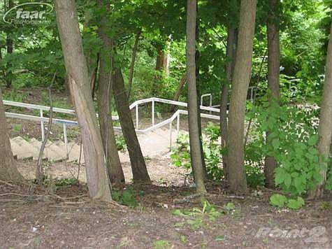 staircase across the street leading to Kearsley Park