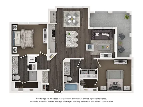 Floor plan B3