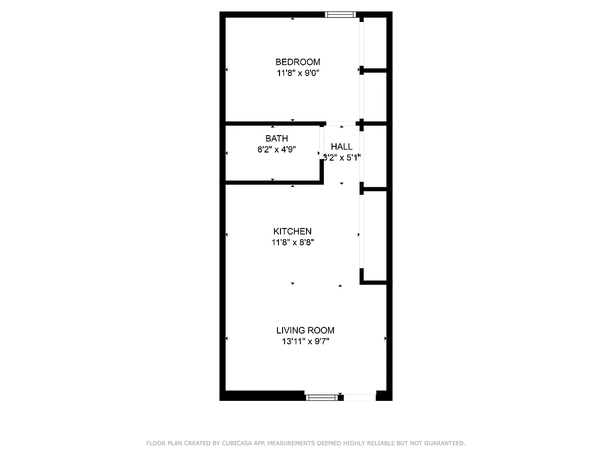 Floor plan 1 Bedroom Lower level