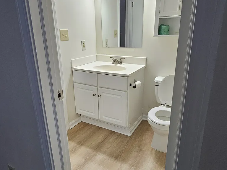 1st floor bathroom two entrances . One from bedroom as you see here and one from hall