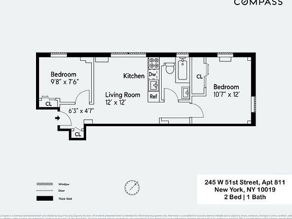 2nd image of 245 W 51st St #8II