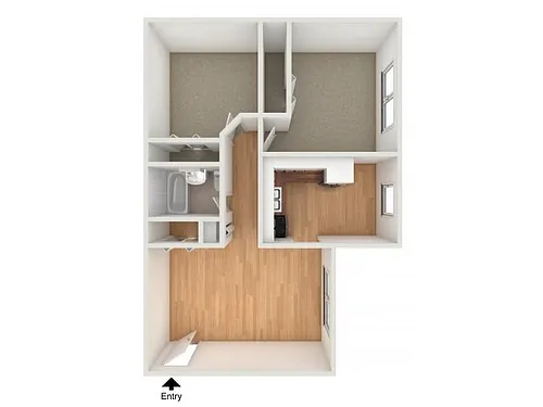Floor plan Two Bedroom