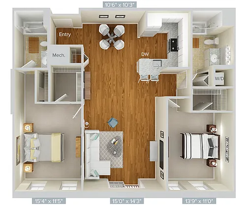 Floor plan B17-1222