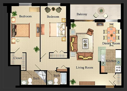 Floor plan 425-607