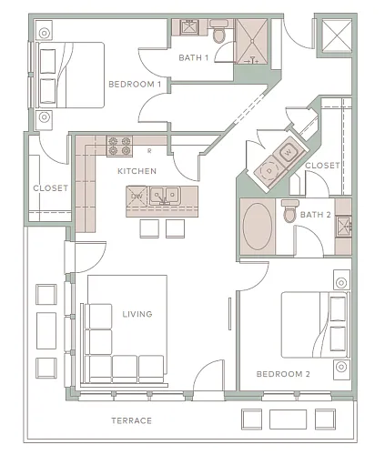 Floor plan B1