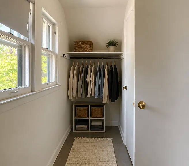 WALK-IN CLOSET - STAGED