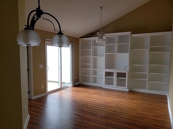 Living room with built ins