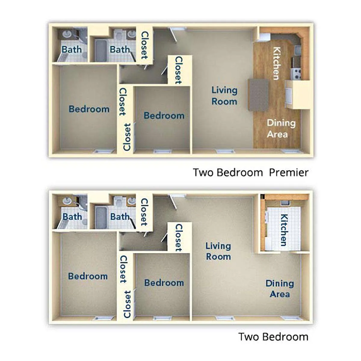 Floor plan Two Bedroom