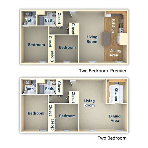 Floor plan Two Bedroom