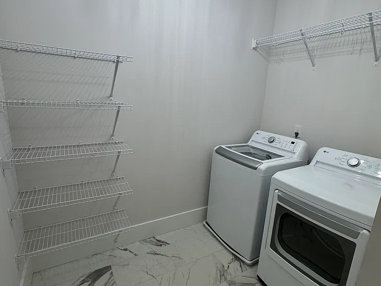 Large laundry room.