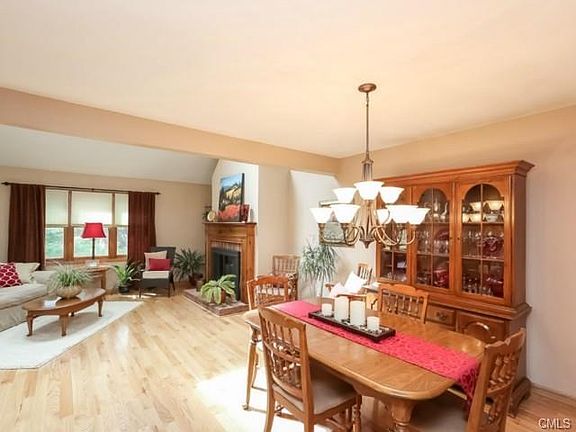 Dining room and living room have hardwood floors.
