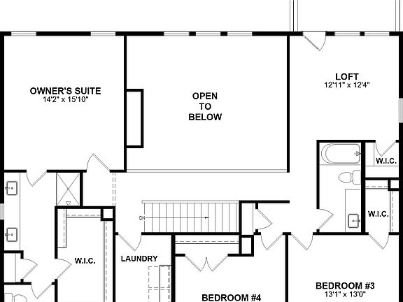 floor plan second level