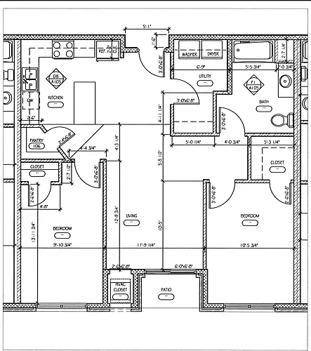Floor plan 2 Bedroom D