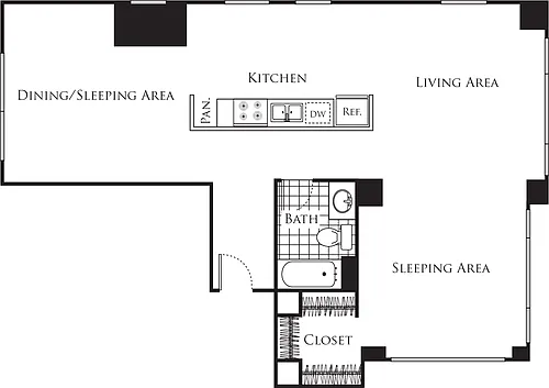 Floor plan Studio D2