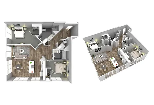 Floor plan Two Bedroom