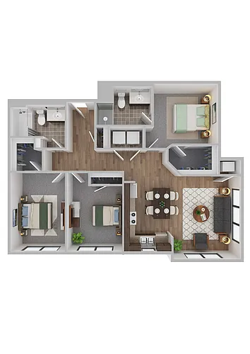 Floor plan 3 Bedroom