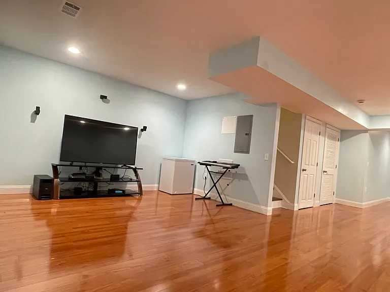 Large finished lower level perfect for entertaining or relaxing