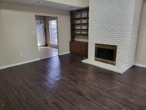 Wood Burning Fireplace With Shevling