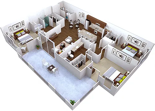 Floor plan Santorini