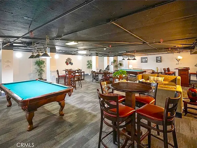 Recreation Room with pool table, poker table, and flatscreen available to reserve for events