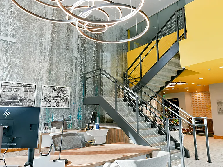 Stunning lobby and leasing area