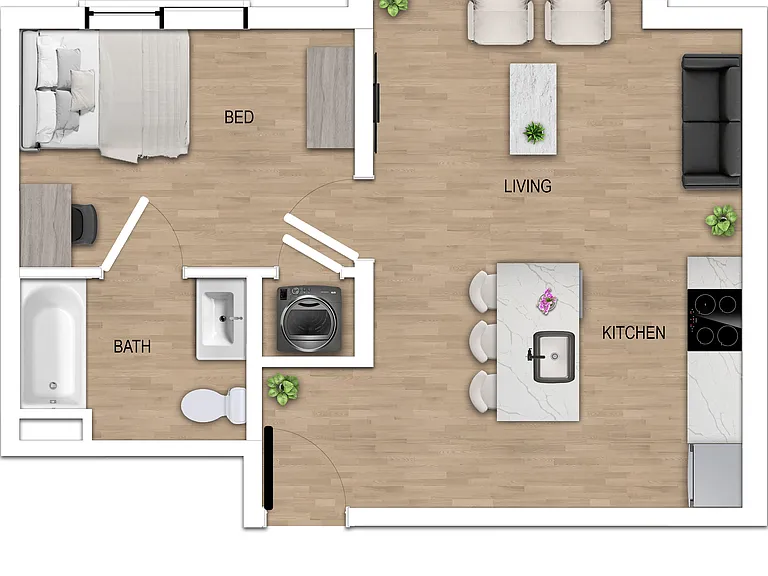 The Ivy _ Unit B3 _ 2D Colored Floor Plan _ August 11, 2025 The Ivy _ Unit B3 _ 2D Colored Floor Plan _ August 11, 2025