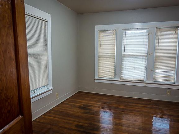 In kitchen looking into dining room.